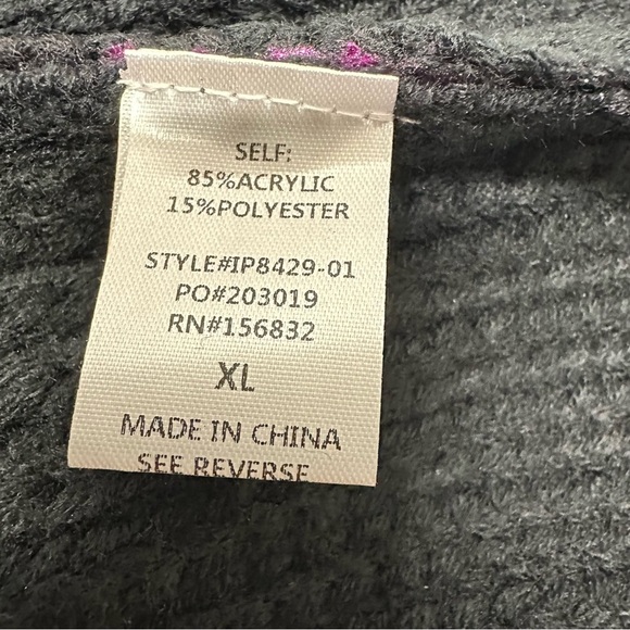 Bibi Women's Chunky knit Purple cardigan nwt size xl - Picture 6 of 9